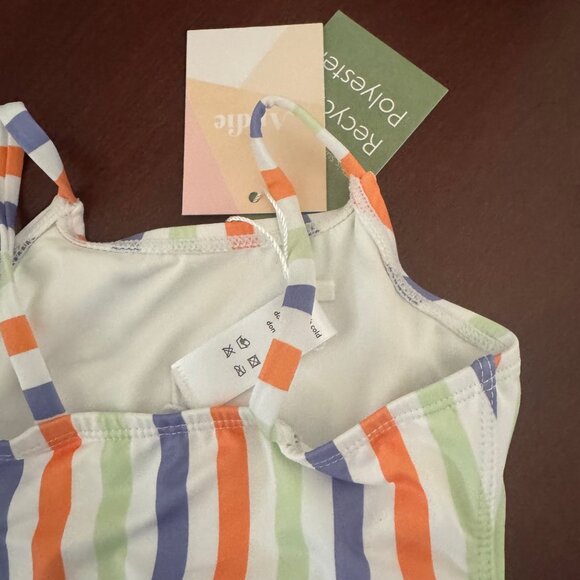 Andie Kids Toddler Girl AK001 Striped Amalfi Swimsuit Size 2T New - Picture 9 of 11